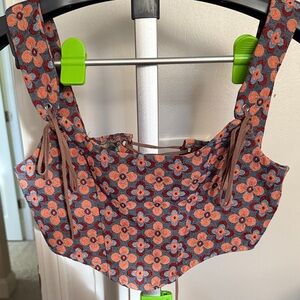 SHEIN Multicolor Floral Crop Top